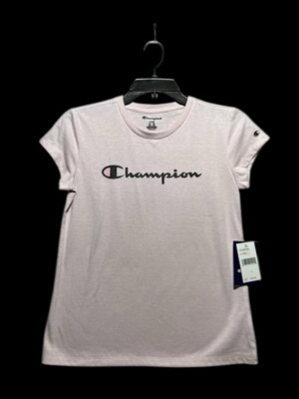 NWT Champion Girls T-Shirt Classic Crew Neck Tee Size L Large 14 Lilac Snow Pink